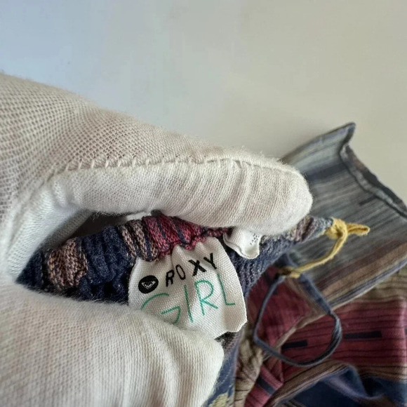 Roxy || Little Girl's Dress Pastel Ikat Style Surf Sun Coastal Sz Small - Picture 6 of 12